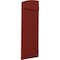 Ekena Millwork Americraft 5-Board (2 Batten) Wood Joined Board-n-Batten Shutters w/Ellipt Top, ARW101BE518X77MRH, PR ARW101BE518X77MRH - alternate 4